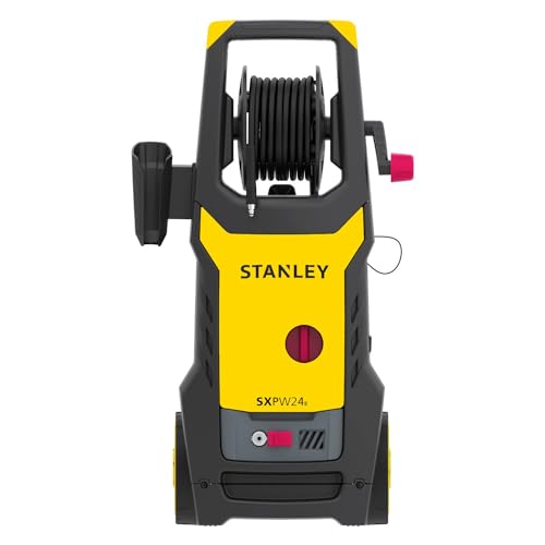 Stanley Hidrolimpiadora SXPW24BX | Alta Presión | para Automóviles Y Superficies Externas | con Limpiadora de Superficies y Cepillo Fijo | Presión máx. 170 Bar | Caudal máx. 500 l/h | Consumo 2400 W