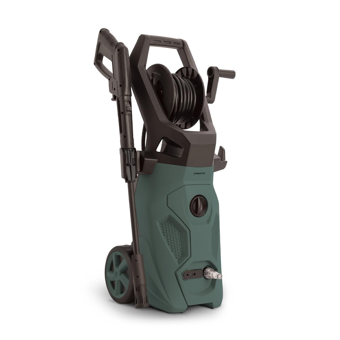 CREATE/Jet Washer/Hidrolimpiadora de a Presión / 2200W, Potente, Portátil, Especial para Exteriores y vehículos, Caudal 450L/h, 170 Bares,Motor de pistón de 3 Ejes