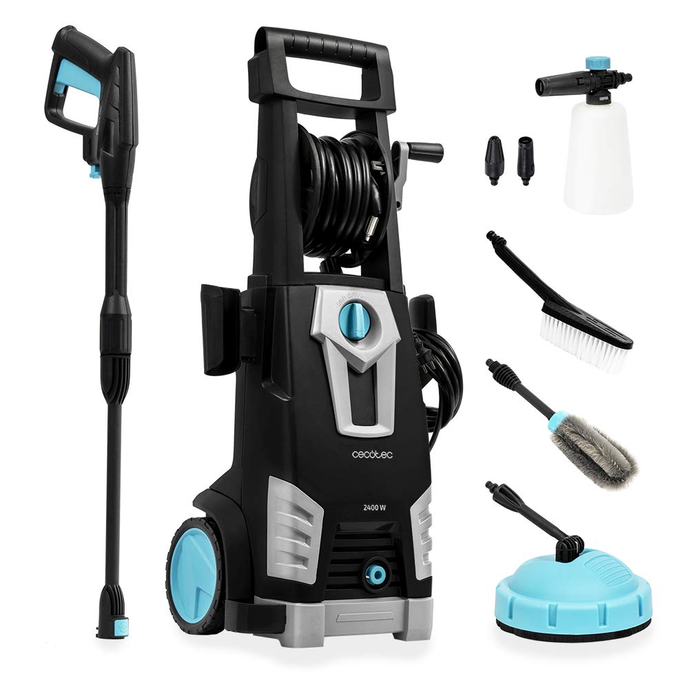 Cecotec Hidrolimpiadora HidroBoost 2400 Home&Car, 2400 W, 180 Bares, 480 l/h, Radio de Acción +14 m, para Casa y Coche, con Accesorios