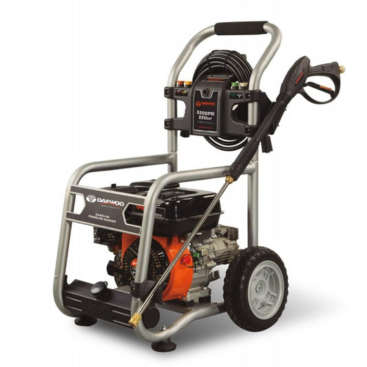 Hidrolimpiadora a Gasolina Daewoo DGPW-3100H-K – 160 Bares, 568 L/h, Motor 208 cc, Arranque Manual, Depósito 3,6 L, con Boquillas y Llave de Bujía | Ref. 700.162