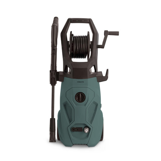 CREATE/Jet Washer/Hidrolimpiadora de a Presión / 2200W, Potente, Portátil, Especial para Exteriores y vehículos, Caudal 450L/h, 170 Bares,Motor de pistón de 3 Ejes