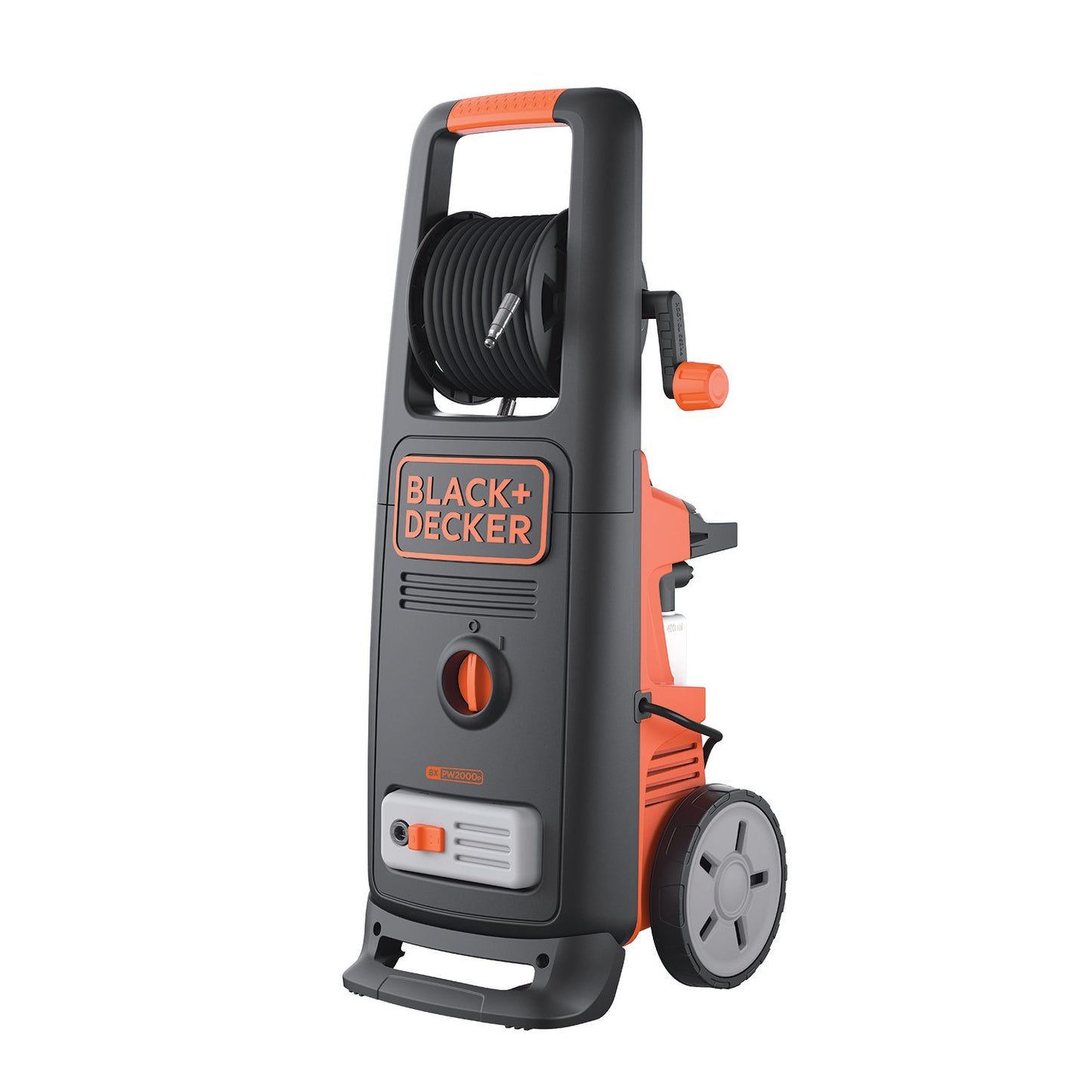 Black+Decker Hidrolimpiadora de Alta Presión BXPW2000PE, 2000 W, 140 Bar, 440 l/h, con Limpiador de Patios y Cepillo Fijo