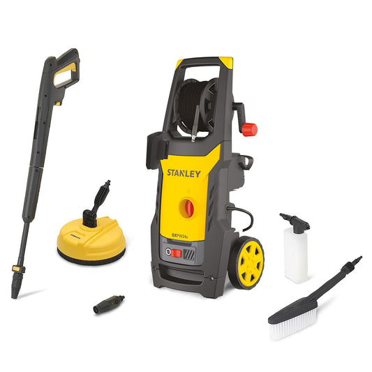 Stanley Hidrolimpiadora SXPW24BX | Alta Presión | para Automóviles Y Superficies Externas | con Limpiadora de Superficies y Cepillo Fijo | Presión máx. 170 Bar | Caudal máx. 500 l/h | Consumo 2400 W